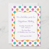 Invitation Bold Polka Dots (Devant)