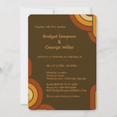 Invitation Bold Retro Mariage des années 1970 (Devant)