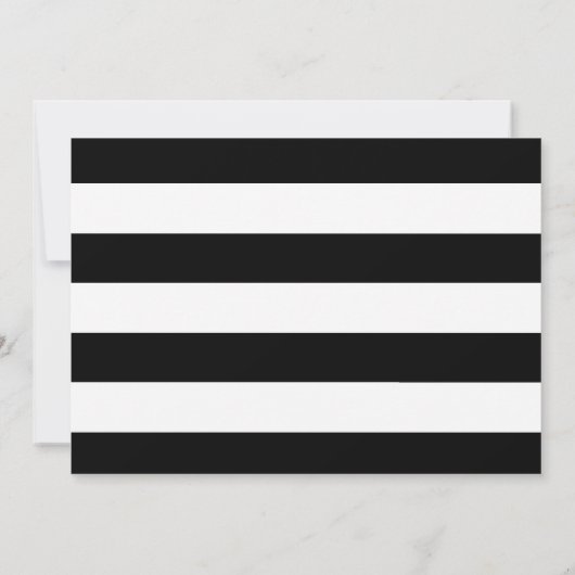 Invitation Bold Stripes fête d'anniversaire (Dos)