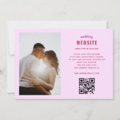 Invitation Bold Typography Magenta | Pink All in One Wedding (Dos)