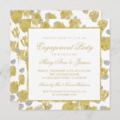 Invitation Bombardements de peinture Gold et Silver (Devant / Derrière)