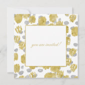 Invitation Bombardements de peinture Gold et Silver (Dos)