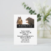 Invitation Bombe à écureuil (Debout devant)