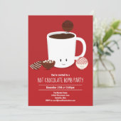 Invitation Bombe Chocolée Chaude Fête de cacao Chaud (Debout devant)