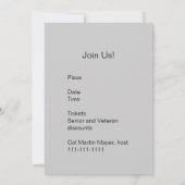 Invitation Bombe lourd britannique (Dos)