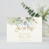 Invitation Bombino Elegant Dusty Blue Gum Eucalyptus (Debout devant)