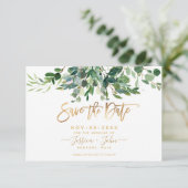 Invitation Bombino Elegant Lush Greenery Gum Eucalyptus (Debout devant)