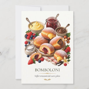 Invitation Bomboloni – Vintage Italian Dessert
