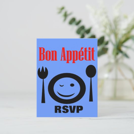 Invitation Bon Appetit (Debout devant)