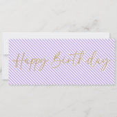 Invitation Bon de cadeau d'anniversaire pour suppression de t (Dos)