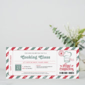 Invitation Bon de cadeau de cours de cuisine et de pâtisserie (Debout devant)