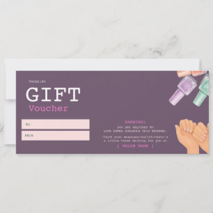 Invitation Bon de certificat cadeau de salon de luxe