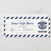 Invitation Bon de certificat cadeau fête des pères (Devant)