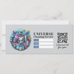 Invitation Bon de certificat cadeau pour services de nettoyag