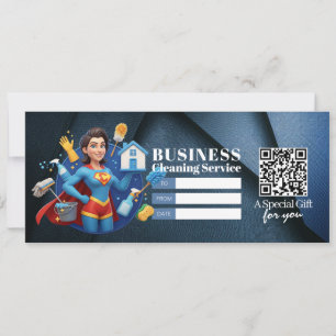 Invitation Bon de certificat cadeau pour services de nettoyag