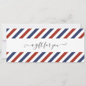 Invitation Bon de montée en croisière Billet de vacances Chèq (Dos)