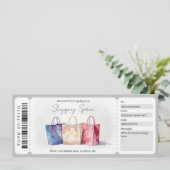 Invitation Bon de réduction de la surface d'achat surprise Wa (Debout devant)