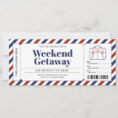 Invitation Bon de séjour de week-end de vacances (Devant)