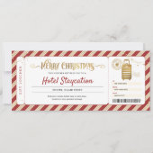 Invitation Bon de séjour en hôtel Chèque-cadeau de Noël (Devant)