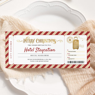 Invitation Bon de séjour pour réservation d'hôtel cadeau de N