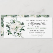 Invitation Bon de thé à l'après-midi modifiable (Devant / Derrière)