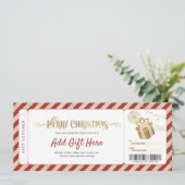 Invitation Bon de voucher de Noël (Debout devant)