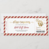 Invitation Bon de voucher de Noël (Devant)