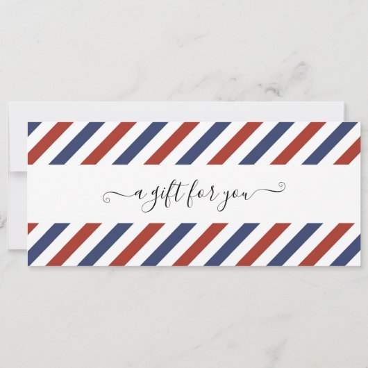 Invitation Bon de voyage cadeau de week-end (Dos)