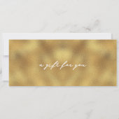 Invitation Bon de voyage Week-end Trip Gold Gift (Dos)