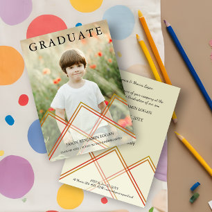 Invitation Bon effet de transparence Pré K Graduation Photo