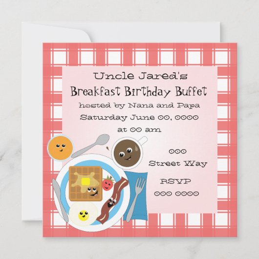 Invitation Bon Petit Déjeuner (Devant)