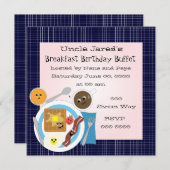 Invitation Bon Petit Déjeuner (Devant / Derrière)