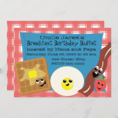 Invitation Bon Petit Déjeuner (Devant / Derrière)