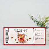 Invitation Bon pour du vin chaud (Debout devant)