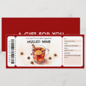 Invitation Bon pour du vin chaud (Devant / Derrière)