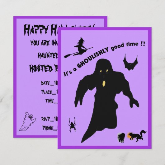 Invitation Bon Temps - (Devant / Derrière)