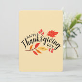 Invitation Bon thanksgiving (Debout devant)