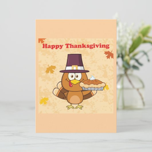 Invitation Bon thanksgiving (Debout devant)