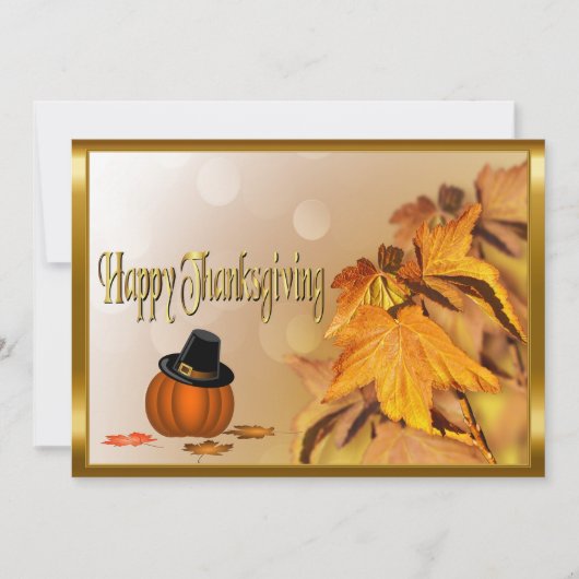 Invitation Bon thanksgiving (Devant)