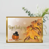 Invitation Bon thanksgiving (Debout devant)