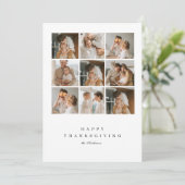 Invitation Bon thanksgiving de collection de photos de famill (Debout devant)