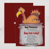 Invitation Bon thanksgiving DE TURQUIE FRITE PROFO (Devant / Derrière)