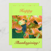 INVITATION BON THANKSGIVING IV (Devant / Derrière)