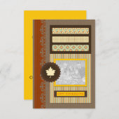 Invitation bon thanksgiving (scrapbook) (Devant / Derrière)