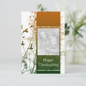 Invitation bon thanksgiving (sérigraphie) (Debout devant)