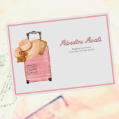 Invitation Bon Voyage Retraite Partie Suitcase Aventure