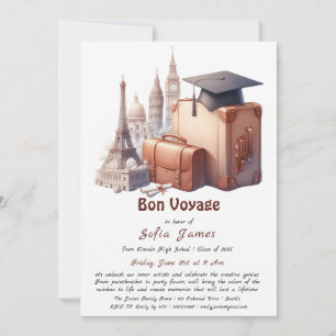 Invitation Bon Voyage - Un adieu coloré à Suc
