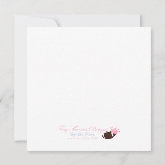 Invitation bonbon 16 à cheetahprint (Dos)