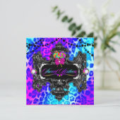 Invitation Bonbon 16 à léopard du pays des merveilles de 311 (Debout devant)