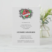 Invitation Bonbon 16 Invitaion à thème de tatouage (Debout devant)